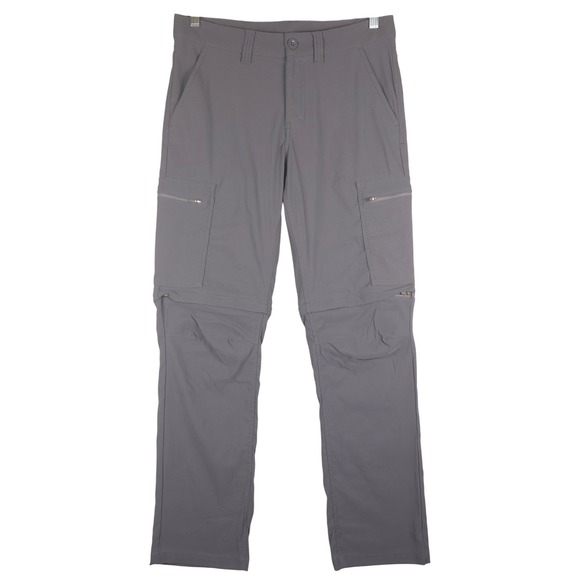 MEC Mens Convertible Hiking Pants Zip Off Gray 32x30 Outdoor Travel - Picture 1 of 9
